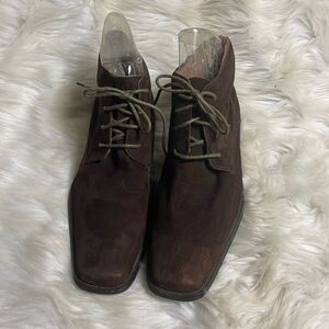 Fratelli Select leather Brown Suede high top lace up  Men’s shoes size 10M